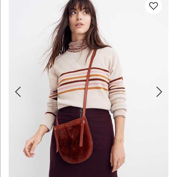 Madewell Knot Crossbody Bag in Shearling - Picture 3 of 8